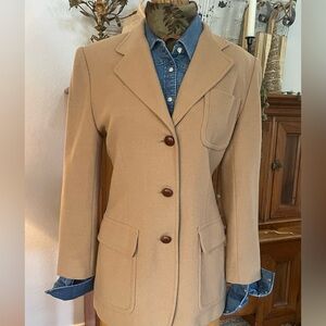 Vintage Lauren Ralph Lauren Camel Hair/Wool Blend Blazer Sz 6